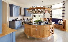 circular kitchen island with storage | lovelyspaces.com