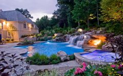 dazzling backyard pool in Best Inspiring Backyard Designs | LovelySpaces.com