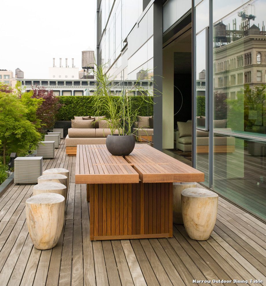 roof deck dining in gorgeous must see outdoor dining areas | lovelyspaces.com